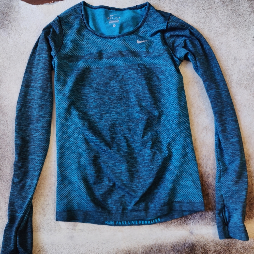 Nike Women's Teal Long Sleeve Tee